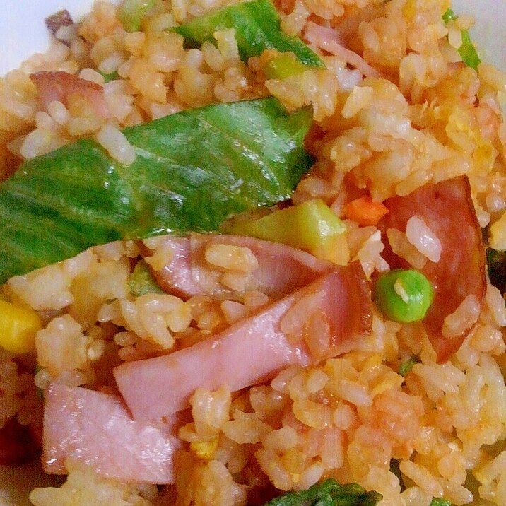 レタス入り ハムとミックスベジタブルのケチャライス レシピ 作り方 By ぴぐ 楽天レシピ レタス入り ハムとミックスベジタブルのケチャライス レシピ 作り方 By ぴぐ 楽天レシピ